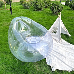 Hot Star Models <b>Inflatable</b> <b>Sofa</b> Portable <b>Inflatable</b> Recliner Can Be Folded Fixed Pattern and Color LOGO - Product Image 1