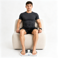 CHOOYOU Entraîneur intelligent 3-en-1 pour le corps, masseur de pieds, stimulateur musculaire abdominal, matériau ABS durable, entraînement de fitness à domicile