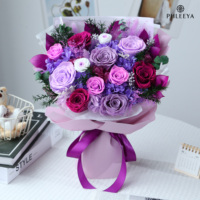 Bouquet de fleurs préservées en gros - Roses naturelles préservées faites à la main, personnalisables, livraison rapide, prix direct usine