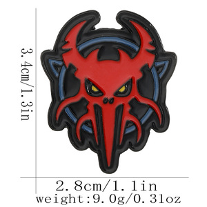 เข็มกลัดหัววัวรูปกะโหลกแดงเข็มกลัดเคลือบรูปหัววัวรูป<span class=keywords><strong>การ์ตูน</strong></span>ใหม่ยุโรปอเมริกัน - Product Image 6