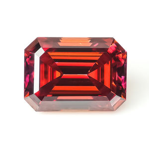 Moissanita Sintética (Creada en Laboratorio) con Corte Esmeralda, Opalescente, Multicolor Completo, Certificado GRA para Joyería, Venta al Por Mayor RTS - Product Image 4