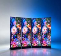 Afficheur LED portable réglable, écran publicitaire LED intérieur contrôlable par WIFI et USB