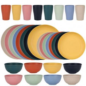 Juego de Cubiertos Temu de Paja de Trigo con Cubo de Almacenamiento Abierto, Sostenible, 16 Piezas, para 4 Personas, Set de Regalo - Product Image 4
