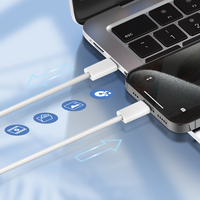 Cable LDNIO LC901C de Alta Calidad, 65W PD, Carga Rápida QC3.0, USB-C a Tipo-C, Cable de Carga Súper Rápida