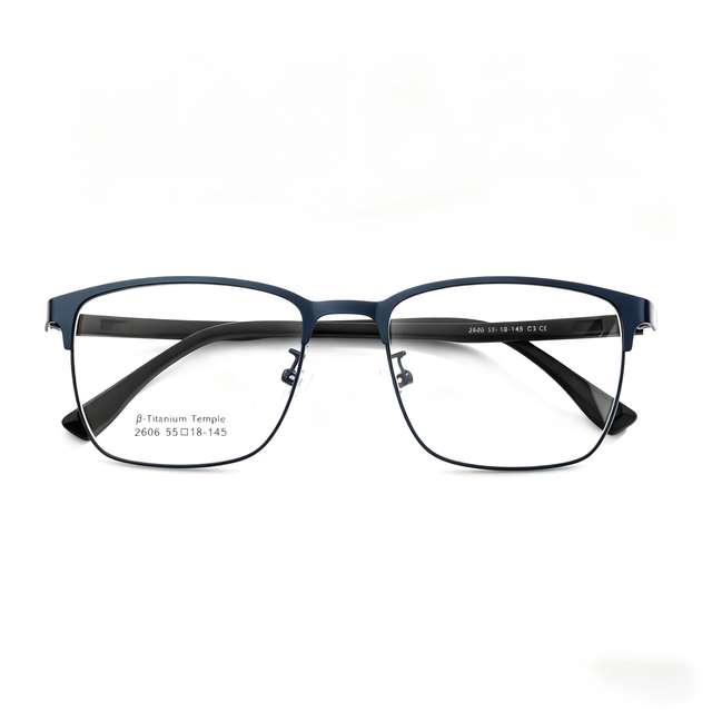XPZ Titanium Blue Light Glasses Ultra-Light Full Rim Business Style Eyeglasses UV400 Protection Factory Direct ISO Certified