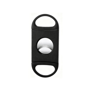 Accessoires pour cigares parfaits, coupe-cigares portable à double lame en acier inoxydable, noir, pour hommes - Product Image 3