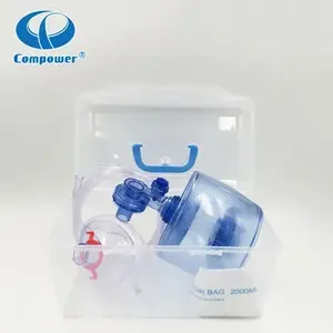 Réanimateur d'oxygène <span class=keywords><strong>portable</strong></span> <span class=keywords><strong>respiratoire</strong></span> Valve jetable sans latex Ambu Bag - Product Image 3