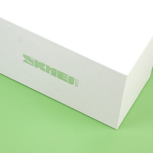 Mini caja de papel para estampado de pestañas, papel de aluminio dorado de buena calidad, color blanco - Product Image 3