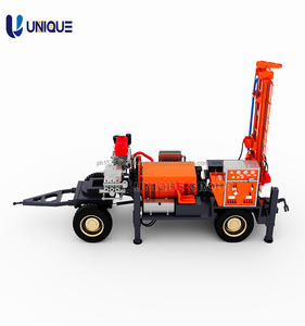 Nueva plataforma de perforación rotativa hidráulica tipo Rueda, máquina de perforación de pozos de agua, bomba de motor hidráulica, componentes de Motor, tipo de potencia de aire - Product Image 6