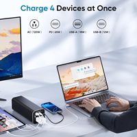Sıcak Fırsat Yüksek Kapasiteli 120W Hızlı Şarjlı Type-C Girişli ABS Malzemeli Evrensel Soketli Powerbank 31200mAh AC Çıkışlı 112Wh 110V