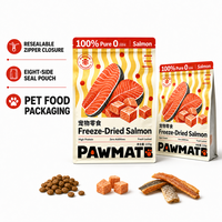 Sachet personnalisé pour aliments pour animaux de compagnie, haute barrière, refermable avec fermeture éclair, sac composite pour l'emballage de croquettes pour chiens et chats
