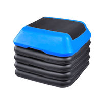 Plataforma de Step Aeróbico SMARTFIT de 5 Niveles, Antideslizante, Funcional, para Gimnasio