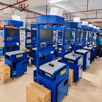 Système DWS statique automatique de dimensionnement, pesage et lecture de codes-barres des colis avec convoyeur à bande et contrôleur de poids pour le tri logistique
