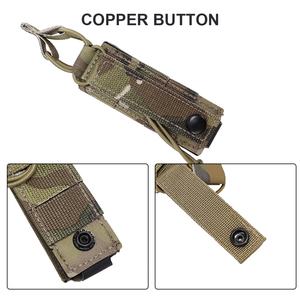 Pochette tactique en nylon Molle pour chargeur simple et double, pochette triple pour chargeur 9 mm, équipement de défense personnelle - Product Image 6