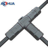 Connecteur de câble de type T étanche IP68 2 3 broches 35A pour câble d'alimentation