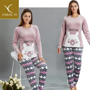 Arabic Style Floral Longsleeve Pijamas Nighties Sleepwear Nighty Ladies Pyjamas Nightwear