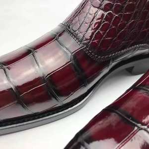 Goodyear populaire robes élégantes alligator hommes chaussures en cuir de crocodile Chelsea bottes hommes affaires bureau fête bottes pour hommes - Product Image 3