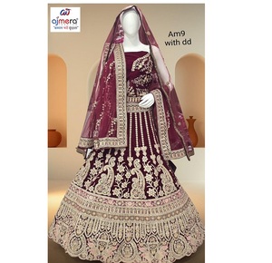 Lehenga de mariée moderne et élégant pour femmes, tenue traditionnelle ethnique pour mariage, robe de créateur - Product Image 2