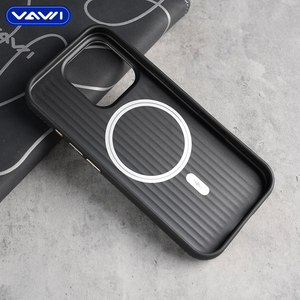 Custodia Magnetica Adesiva VAWI L139 con Cornice in Metallo per <span class=keywords><strong>iPhone</strong></span> 13/14/15/16/17 Pro Max, <span class=keywords><strong>Cover</strong></span> Antiurto in <span class=keywords><strong>Pelle</strong></span> - Product Image 5