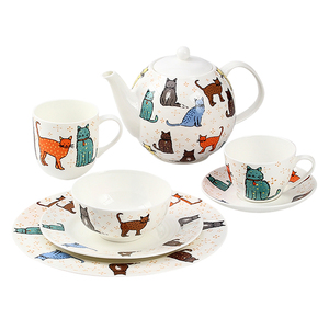 Modello animale Cat Fine Bone China grandi dimensioni tazza <span class=keywords><strong>e</strong></span> piattino, 250ml Oversize tazza di caffè americano <span class=keywords><strong>e</strong></span> piattino - Product Image 5