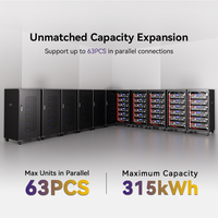 Sistema de almacenamiento de energía de litio para rack de servidor US Stock Rack Battery UL CE CB CEC de 5kWh, entrega rápida en 3-5 días, listo para enviar.
