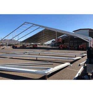 Tente de stockage extérieure robuste avec structure en alliage d'aluminium, toit en PVC, grande tente de stockage industrielle, structure en aluminium, tentes d'entrepôt - Product Image 3