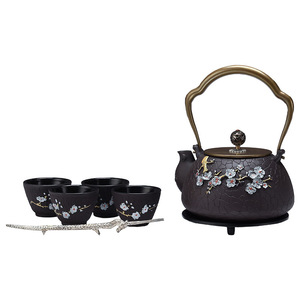Ensemble de théière en fer Aomei avec couvercle, style chinois, pour cérémonie du thé, cadeau de bureau - Product Image 5