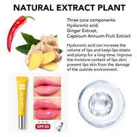 Huile à lèvres repulpante magique hydratante brillante 20ML avec logo personnalisé, végane, sans cruauté, changeant de couleur, SPF30