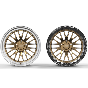 Jantes forgées sur mesure 18x8 18x10 5x127 5x120.65 Bronze avec centre noir brillant et Beadlock pour C1500 Camaro Corvette Drag <span class=keywords><strong>Ops</strong></span> - Product Image 2
