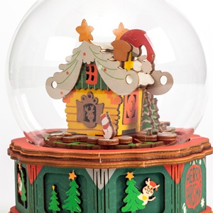 Nuevas llegadas DIY creativo 3D madera artesanía rompecabezas caja de música para el hogar adornos niños adultos juguete regalos de cumpleaños - Product Image 5