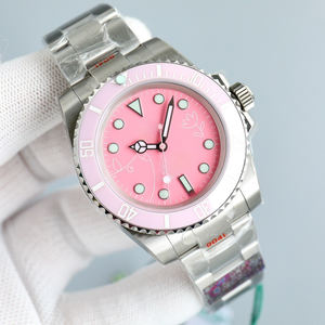 Reloj Mecánico Popular 2025 con Esfera Rosa y Elementos Lindos y Divertidos Combinados con Correa Plateada, Reloj Exquisito - Product Image 2