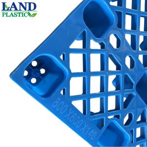 Palette en plastique HDPE légère à grille simple de 9 pieds, 4 voies, 800x600mm, pour chariot élévateur, entrepôt industriel et logistique - Product Image 3