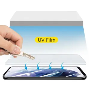 120*180mm siêu rõ ràng độ dày 0.18 Hydrogel UV Phim bảo vệ màn hình 2.5D chống nổ điện thoại di động PDA Máy cắt