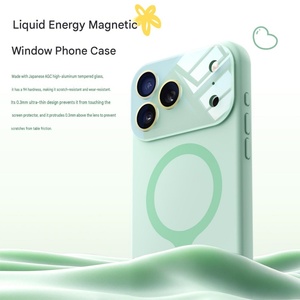 New Liquid Silicone Magnetic Phone Case for iPhone 17 13 14 15 16 Pro Max With AI Camera Touch Button Lens <b>Film</b> Shockproof Cover - Product Image 5
