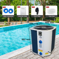 Sistema de Calentador de Agua con Bomba de Calor para Piscina de Ahorro de Energía con Control Remoto y Aplicación, Alta Potencia (>=8000W), Energía Solar/Eléctrica