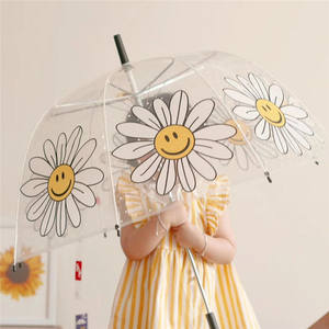 Paraguas ligero de protección contra <span class=keywords><strong>el</strong></span> <span class=keywords><strong>viento</strong></span> y la lluvia K69, paraguas transparente de burbujas para niños pequeños con dosel de cúpula - Product Image 6