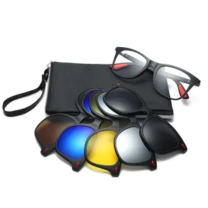 <span class=keywords><strong>Gafas</strong></span> <span class=keywords><strong>con</strong></span> <span class=keywords><strong>Clip</strong></span> Magnético, <span class=keywords><strong>Gafas</strong></span> <span class=keywords><strong>Deportivas</strong></span>, Juego 5 en 1, <span class=keywords><strong>Gafas</strong></span> de Sol <span class=keywords><strong>con</strong></span> <span class=keywords><strong>Clip</strong></span> Espejadas - Product Image 1