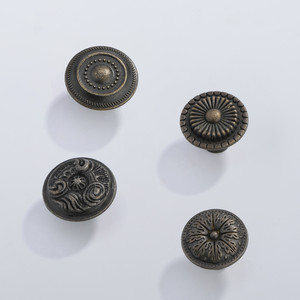 JAYA Poignées de couleur foncée dans les boutons d'armoires de cuisine Boutons et poignées ronds Boutons d'armoires vintage - Product Image 4