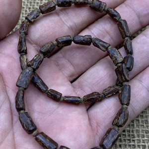 Pulsera de Cuentas de Madera Natural Hecha a Mano, Cuentas Redondas de Madera, Pulsera Elástica, Unisex, para Meditación, Yoga, Oración, Joyería al por Mayor - Product Image 1