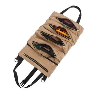 Échantillon gratuit – Sac de rangement multi-usage enroulable pour outils, pochette pour clés, organiseur d'outils en toile - Product Image 1