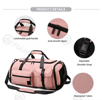 Bolsa de Viaje Unisex de Gran Capacidad (36-55L), Organizador de Equipaje Portátil, Material Oxford, Cierre de Cremallera, Correa Ajustable, Estilo Deportivo