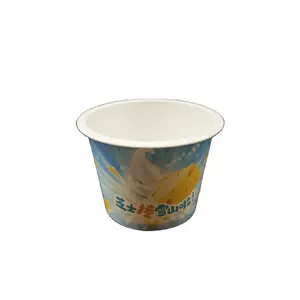 Grosir kustom PP bening plastik Parfait es krim cangkir Yogurt buah makanan penutup cangkir untuk mesin penjual es krim