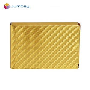 การปรับแต่งแบบมืออาชีพส่วนบุคคล ไพ่โป๊กเกอร์เคลือบทองคำ 24k ไพ่เล่นทองคำ Jumbay รับทำโลโก้ OEM ขั้นต่ำ 1000 ชิ้น - Product Image 3