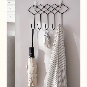 Gancio Decorativo Nordico Creativo per <span class=keywords><strong>Ingresso</strong></span>, Senza Foratura, per Appendere Cappotti e Chiavi, in Ferro Battuto - Product Image 4