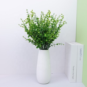 Flores de simulación Simulación Eucalipto Suministros de flores artificiales Ramas y tallos Flores Hoja verde Seda Artifi - Product Image 3