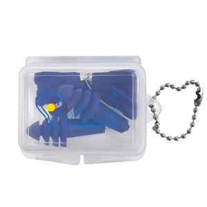 Großhandel wieder verwendbare Silikon schnur gebundene Ohr stöpsel mit benutzer definierten Logo-Fall wasserdichten Lärmschutz zum Schwimmen - Product Image 5