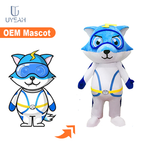 UYEAH personalizzato adulto coniglio mascotte Costume cartone animato Cosplay festa di pasqua coniglietto di dinosauro animale <span class=keywords><strong>per</strong></span> uso mascotte - Product Image 4