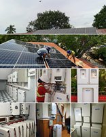 Panel Surya 20000Watt 40Kw 50Kw Sistem Penyimpanan Energi Surya Rumah Tangga Lengkap Sistem Hybrid PV 20Kw Paket Rumah dengan Baterai untuk Rumah