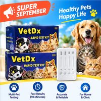 BEST VET Kit de test rapide vétérinaire pour la détection de la peste canine, de l'Ehrlichia, de la Babesia et de l'Anaplasma, kits de test rapide en une étape