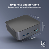 Mini PC H90 PRO 2026, AMD Ryzen 7 8745HS, Barebone, RAM DDR5, Máximo 4TB NVMe SSD, Windows 11/Linux OS, Ryzen 7 para Mini PC Gaming